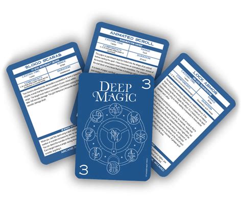 Enhance Your Spellcasting Abilities with Deep Magic Spelk Cards